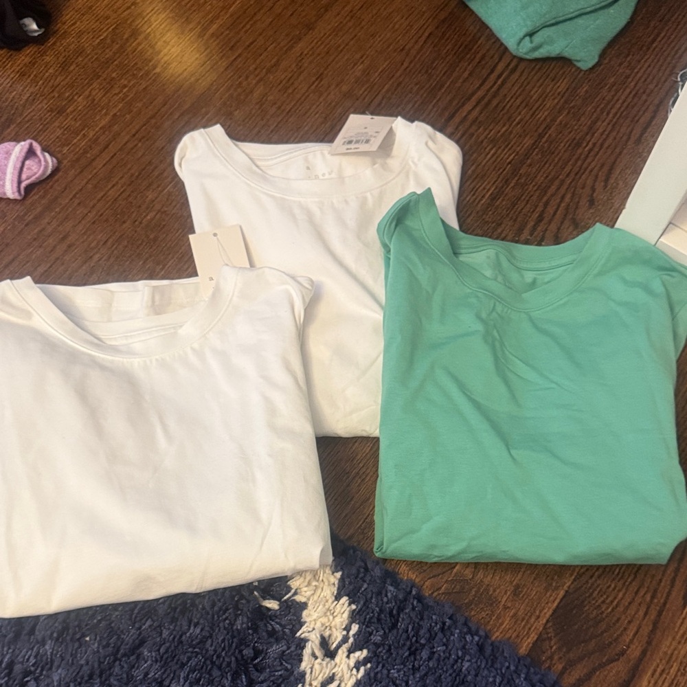 Women’s White and Green T-Shirts